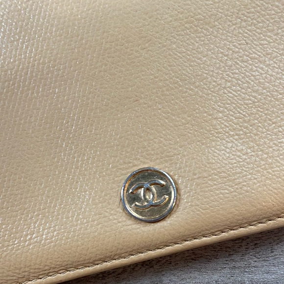 Chanel Bi-Fold Tan Leather Wallet - Picture 2 of 15